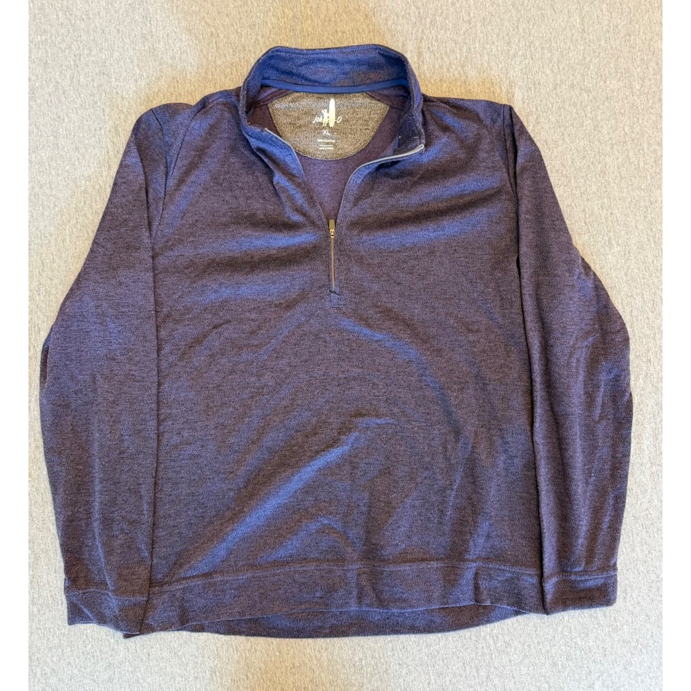 Johnnie-O Mens Reflex Quarter Zip Pullover Jam Purple Heather JMKO2510 XL